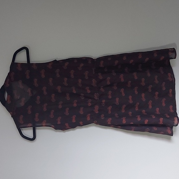 SHEER volcom motorcycle dress/coverup with pockets  small - Picture 4 of 4